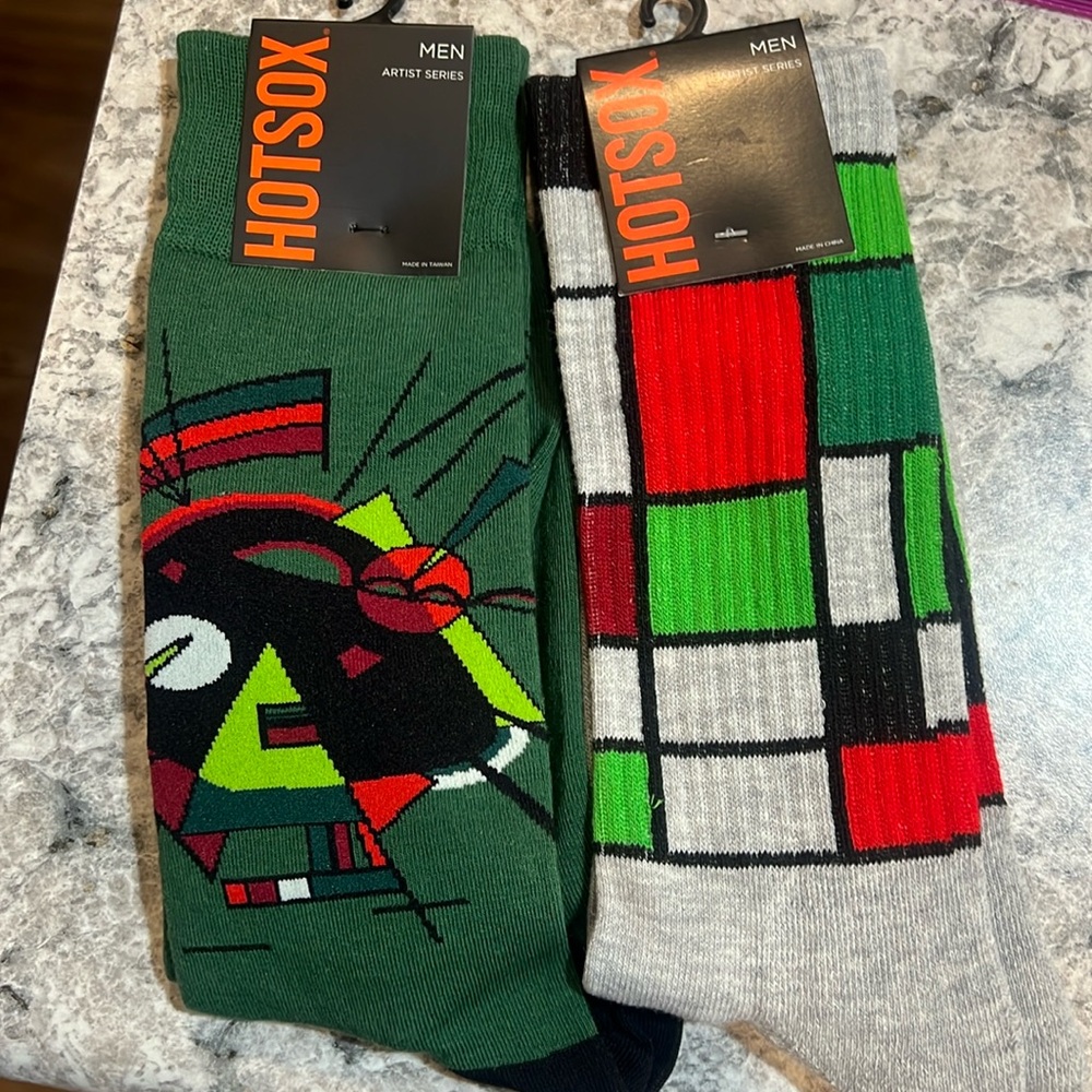 MEN’s HOTSOX ARTIST SERIES socks, 2 pair